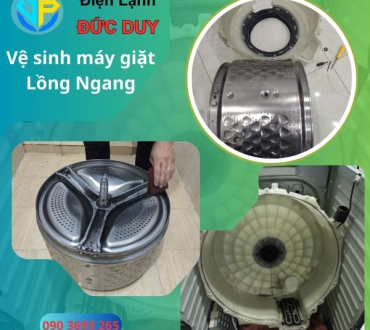 Điện Lạnh Bình Chánh | Nhận vệ sinh máy giặt lồng Ngang