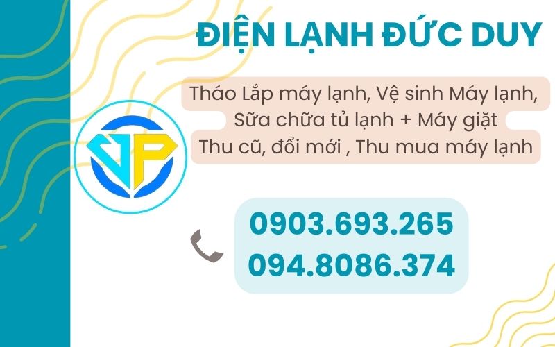 Điện lạnh Đức Duy Nhận vệ sinh máy lạnh