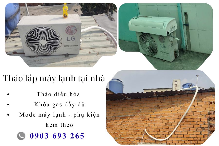 Tháo lắp máy lạnh tại vĩnh lộc b, Bình chánh