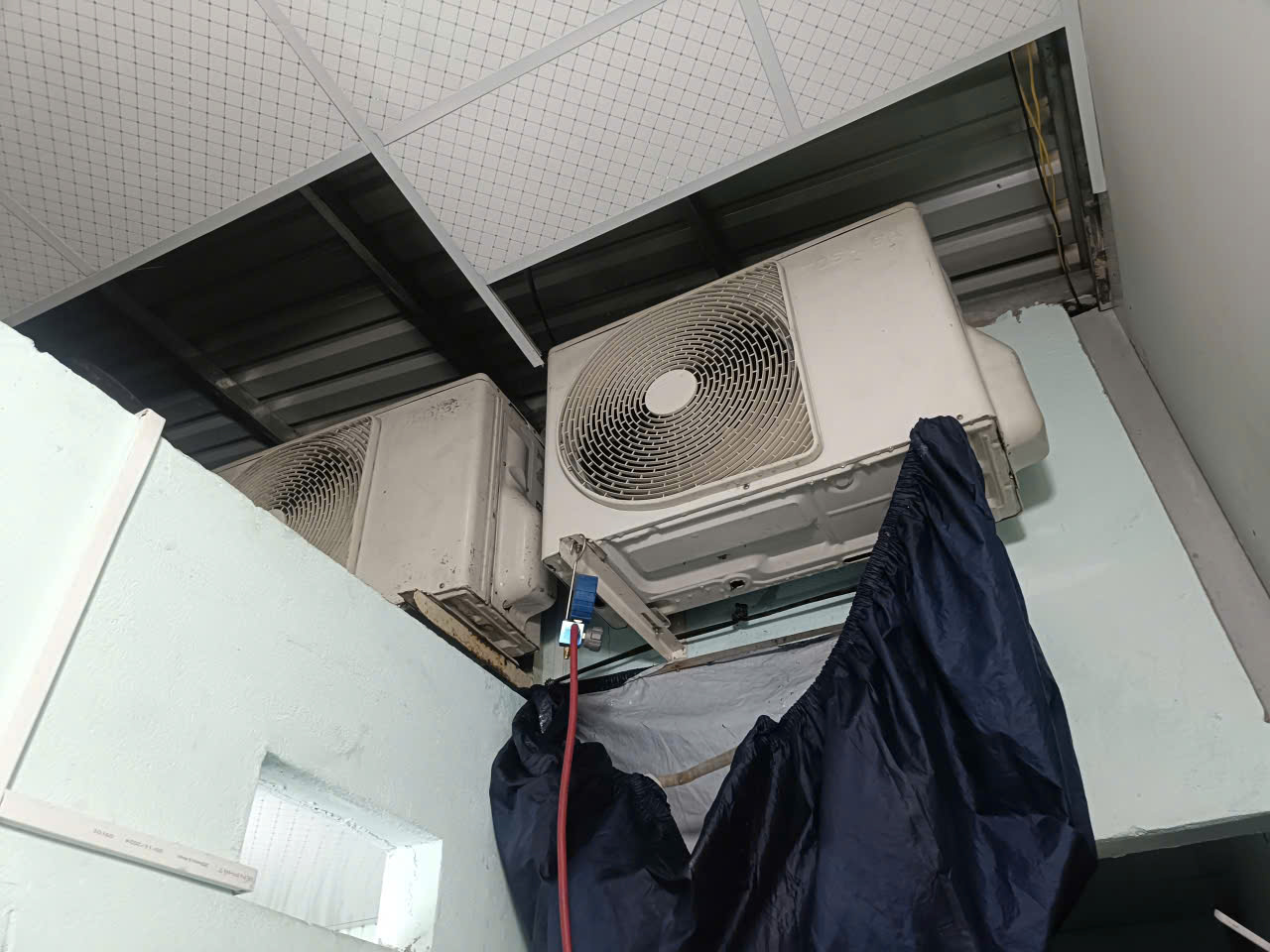 vệ sinh cục nóng máy lạnh